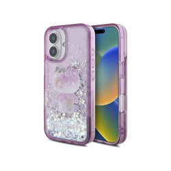 Hello Kitty iPhone 16 purple hardcase Liquid Glitter 50TH Anniversary