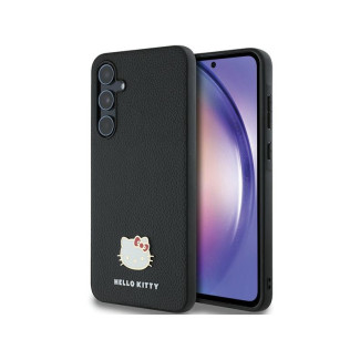 Hello Kitty Samsung Galaxy A55 A556 black hardcase Metal Logo Kitty Head