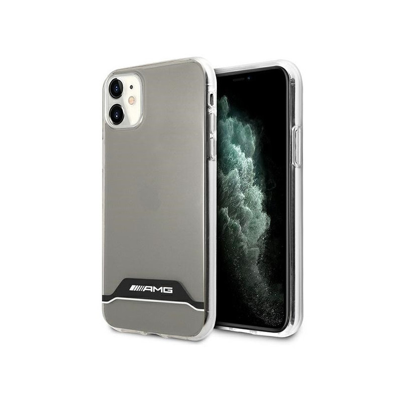 AMG Coque rigide transparente pour iPhone 11 noir et blanc AMG Coque rigide transparente pour iPhone 11 noir et blanc