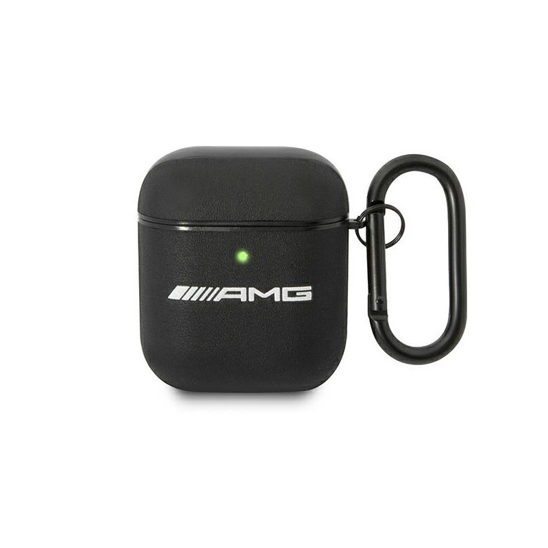 AMG Coque en cuir noir pour AirPods AMG Coque en cuir noir pour AirPods