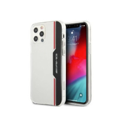 AMG Coque rigide transparente pour iPhone 12/12 Pro avec design vertical