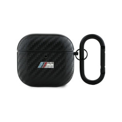 BMW AirPods 4 cover black PU Carbon M Collection