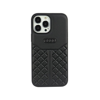 Audi Coque rigide noire pour iPhone 13/13 Pro en cuir véritable