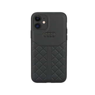 Audi Coque rigide noire pour iPhone 11/XR en cuir véritable