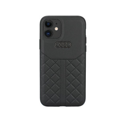 Audi Coque rigide noire pour iPhone 11/XR en cuir véritable