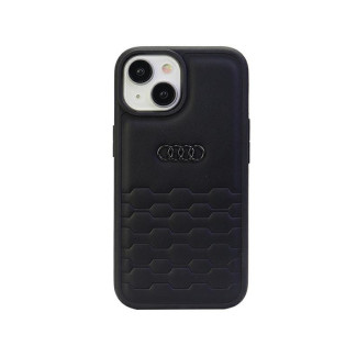Audi Coque rigide noire pour iPhone 14 Plus/15 Plus en cuir synthétique GT