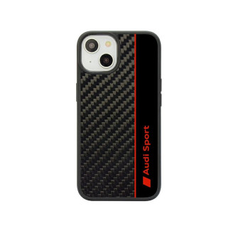 Audi iPhone 13/14/15 black hardcase Carbon Fiber Stripe