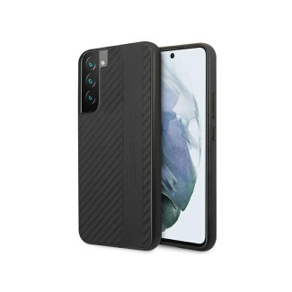 AMG Coque carbone noire pour Samsung Galaxy S22+ S906 rayures + embossage