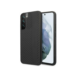 AMG Coque carbone noire pour Samsung Galaxy S22+ S906 rayures + embossage