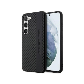 AMG Coque pour Samsung S23+ Rigide Noire Carbone MPN. carbone et embossé