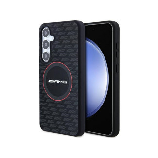 AMG Coque Samsung Galaxy S24+ Rigide Noire Silicone Carbone MagSafe MPN
