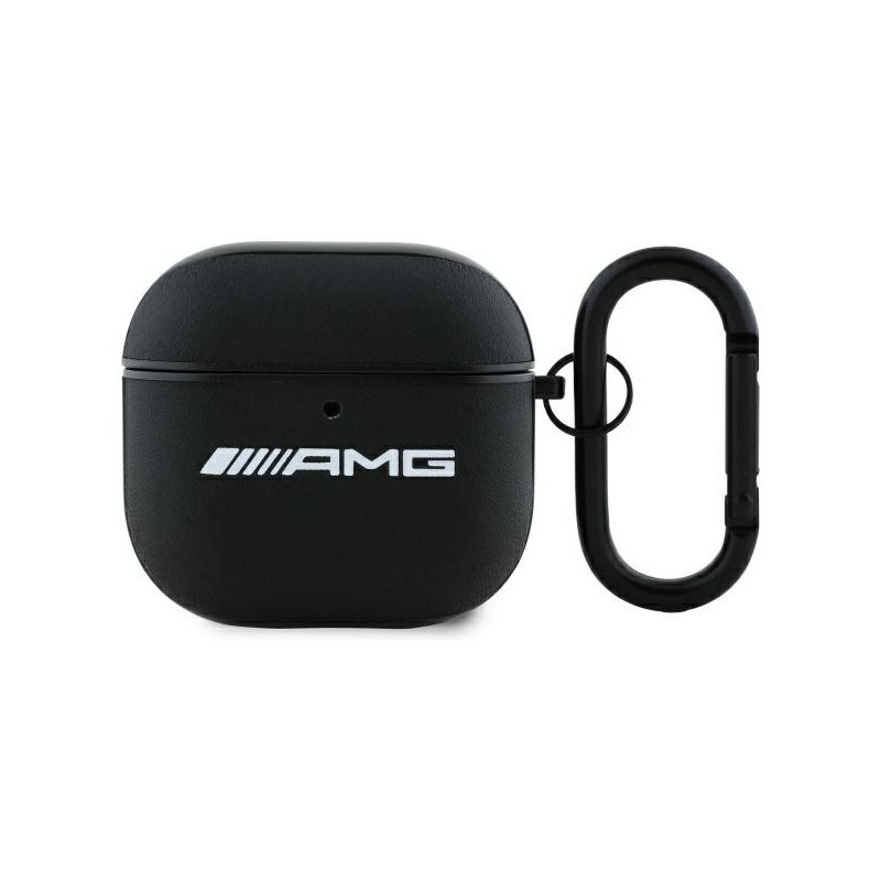 AMG Coque en cuir blanc pour AirPods 4 avec logo AMG Coque en cuir blanc pour AirPods 4 avec logo
