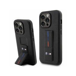 BMW Coque rigide noire Pour iPhone 14 Pro Max Grip Estampé