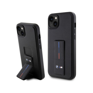 BMW Coque Rigide Noire Grip Estampillage à Chaud pour iPhone 13/14/15