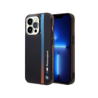 BMW Coque noire IML Tricolore pour iPhone 14 Pro Max