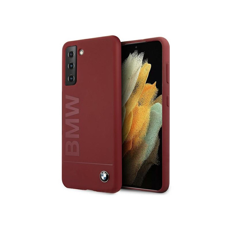 BMW Coque Samsung Galaxy S21 G991 Rouge Silicone Signature Logo MPN BMW Coque Samsung Galaxy S21 G991 Rouge Silicone Signature Logo MPN