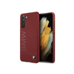 BMW Coque S21+ G996 Rouge Silicone Signature Logo MPN