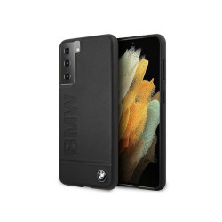 BMW Coque Samsung Galaxy S21+ G996 Noir Signature Logo Imprimé MPN