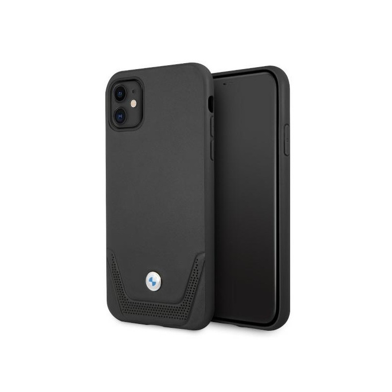 BMW iPhone 11/Xr black hardcase Leather Perforate BMW iPhone 11/Xr black hardcase Leather Perforate