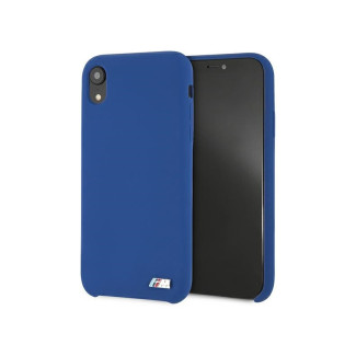 BMW Coque iPhone Xr Bleu Marine Silicone Collection M MPN