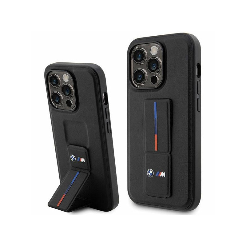 BMW Coque dure noire iPhone 14 Pro Grip Estampage Chaud BMW Coque dure noire iPhone 14 Pro Grip Estampage Chaud