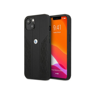 BMW iPhone 13 mini black hardcase Leather Curve Perforate