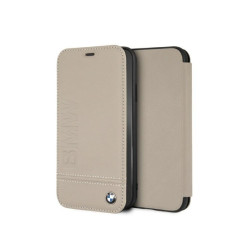 BMW Étui iPhone XR Taupe Logo Imprimé MPN