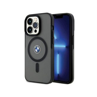 BMW Coque noire rigide IML Signature MagSafe pour iPhone 15 Pro