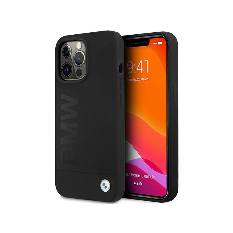 BMW iPhone 13/13 Pro black hardcase Silicone Signature Logo BMW iPhone 13/13 Pro black hardcase Silicone Signature Logo