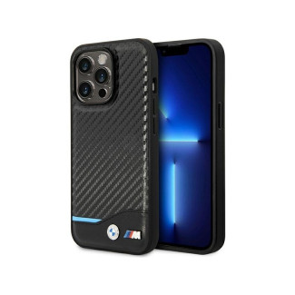 BMW Coque en carbone noir iPhone 14 Pro MagSafe
