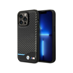 BMW Coque en carbone noir iPhone 14 Pro MagSafe