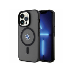 BMW Coque dure noire iPhone 14 Pro Signature MagSafe