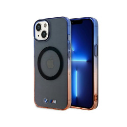 BMW Coque rigide grise Gradient Bumper MagSafe pour iPhone 14 Plus/15 Plus