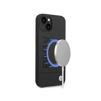 BMW iPhone 14 Plus/15 Plus black hardcase Silicone Signature Logo M