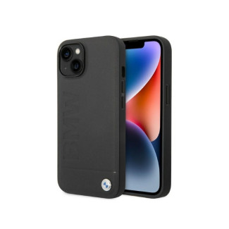 BMW Coque rigide noire avec logo Signature pour iPhone 14 Plus/15 Plus