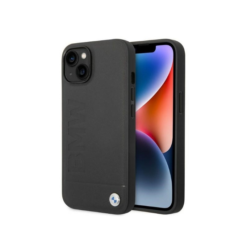 BMW Coque rigide noire avec logo Signature pour iPhone 14 Plus/15 Plus BMW Coque rigide noire avec logo Signature pour iPhone 14 Plus/15 Plus