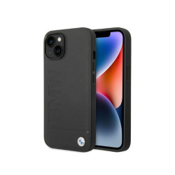 BMW Coque rigide noire avec logo Signature pour iPhone 14 Plus/15 Plus