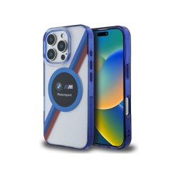 BMW Coque iPhone 16 Pro Max Transparent Motorsport Cercle IML MPN