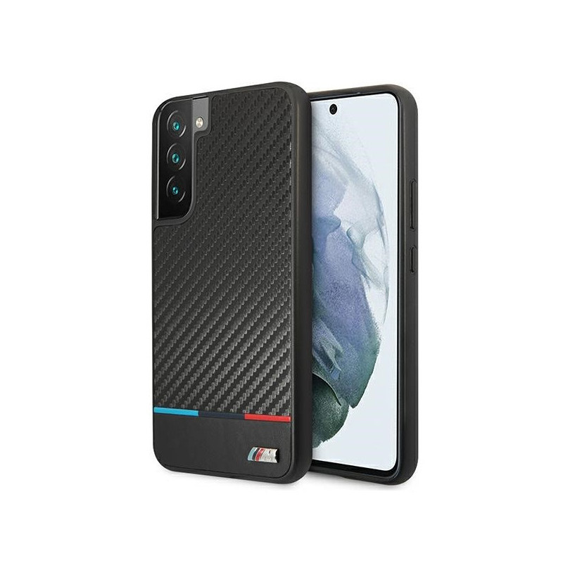 BMW Coque Rigide Samsung Galaxy S22+ S906 Noir Collection M Triangles MPN