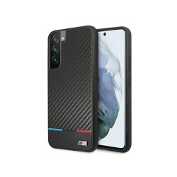 BMW Coque Rigide Samsung Galaxy S22+ S906 Noir Collection M Triangles MPN