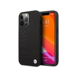 BMW Coque rigide noire iPhone 14 Pro Max Logo Signature Estampé Magsafe