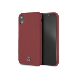 Mercedes iPhone XR Red Hardcase Silicone Line
