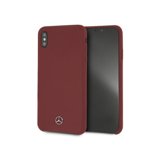 Mercedes iPhone XS Max Red Hardcase Silicone Line