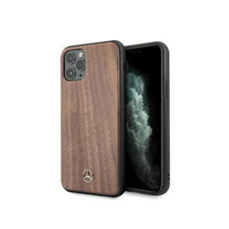 Mercedes iPhone 11 Pro Max hard case brown Wood Line Walnut