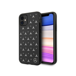 Mercedes iPhone 11/Xr black hardcase Silver Stars Pattern