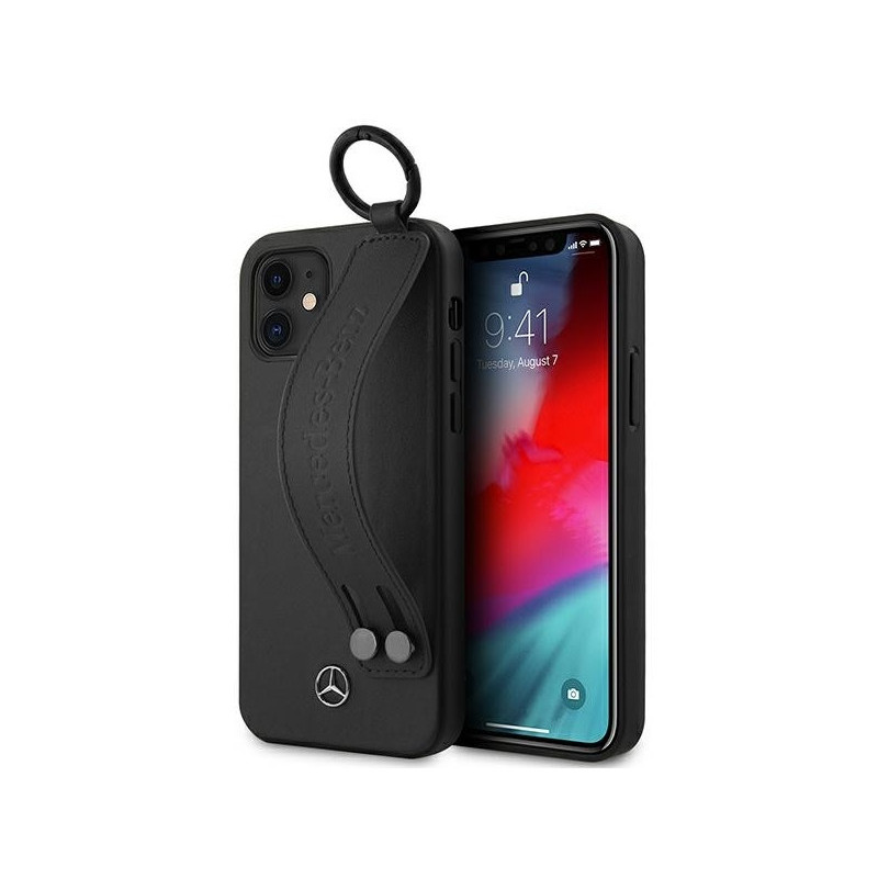 Mercedes iPhone 12 mini black hardcase Strap Line Mercedes iPhone 12 mini black hardcase Strap Line