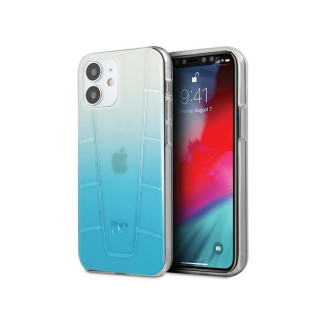 Mercedes iPhone 12 mini blue hardcase Transparent Line