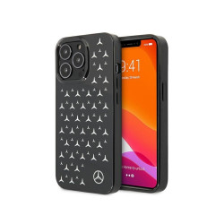 Mercedes iPhone 13/13 Pro black hardcase Silver Stars Pattern