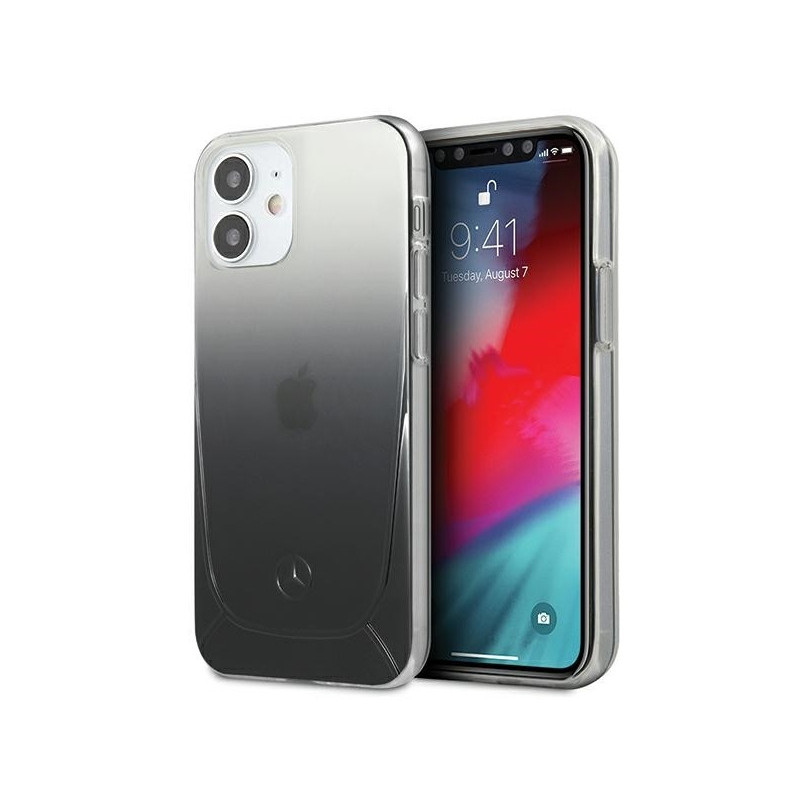 Mercedes iPhone 12 mini black hardcase Transparent Line Mercedes iPhone 12 mini black hardcase Transparent Line