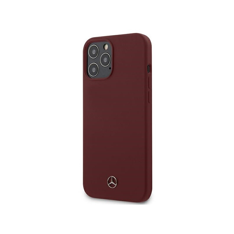 Mercedes iPhone 12 Pro Max red hardcase Silicone Line